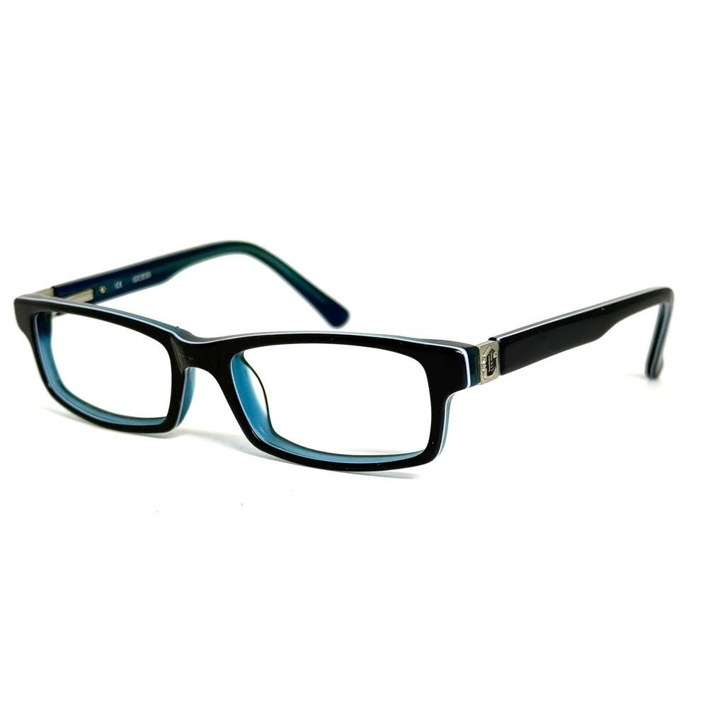 Guess GU9059 Black Blue Rectangular Eyeglass Frames 47-15-130